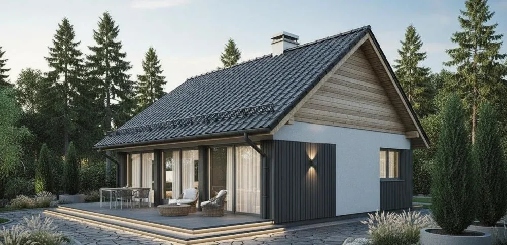 Проект Одноэтажный дом 11 на 9, 73 м2