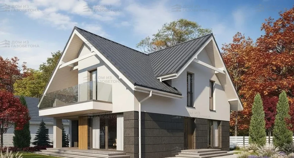 Проект Двухэтажный дом 9 на 16, 157 м2