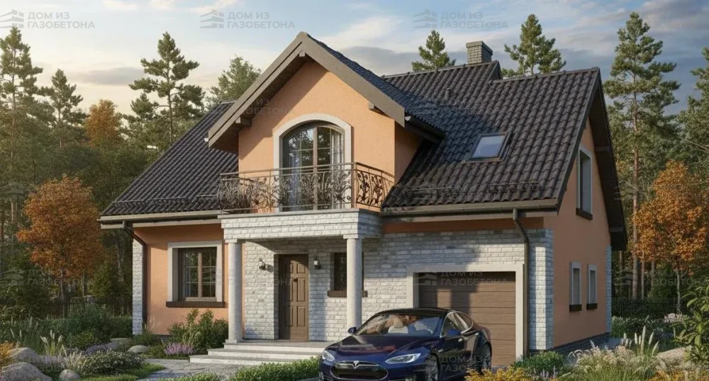 Проект Двухэтажный дом 13 на 12, 165 м2