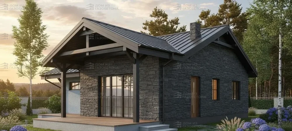 Проект Одноэтажный дом 11 на 12, 88 м2