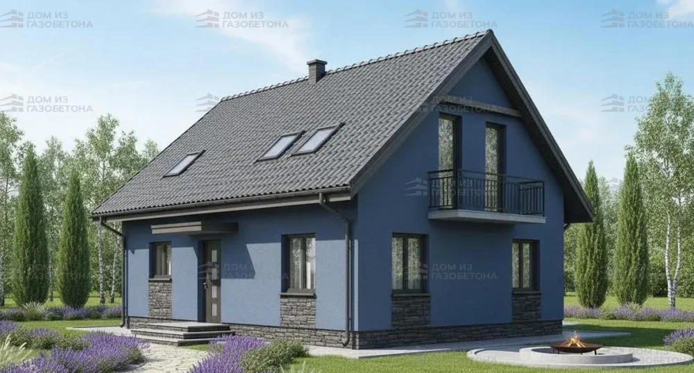 Проект Двухэтажный дом 14 на 9, 130 м2