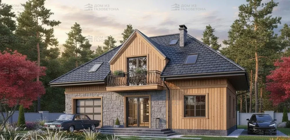 Проект Двухэтажный дом 12 на 10, 144 м2