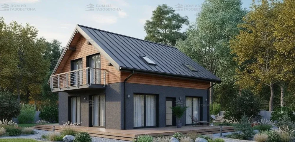 Проект Двухэтажный дом 10 на 9, 104 м2