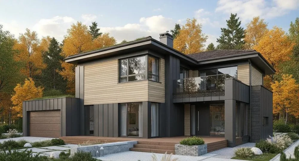 Проект Двухэтажный дом 16 на 21, 247 м2