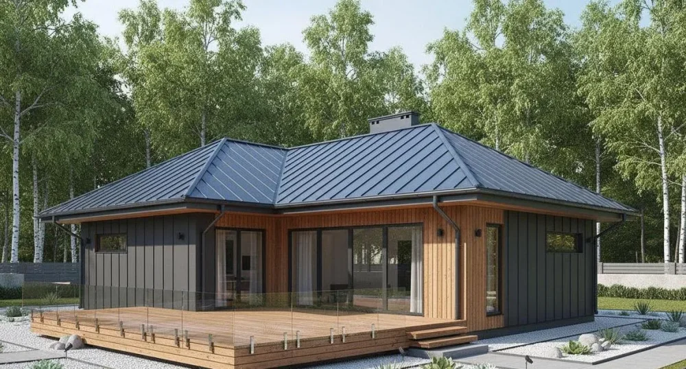 Проект Одноэтажный дом 17 на 20, 169 м2