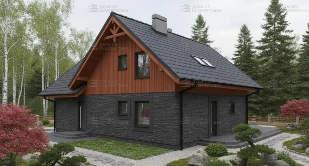 Проект Двухэтажный дом 13 на 9, 162 м2