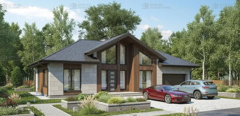 Проект Одноэтажный дом 14 на 16, 147 м2