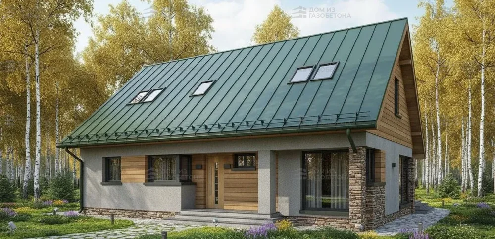 Проект Двухэтажный дом 13 на 9, 123 м2