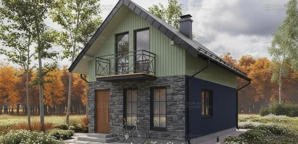 Проект Двухэтажный дом 6 на 13, 98 м2